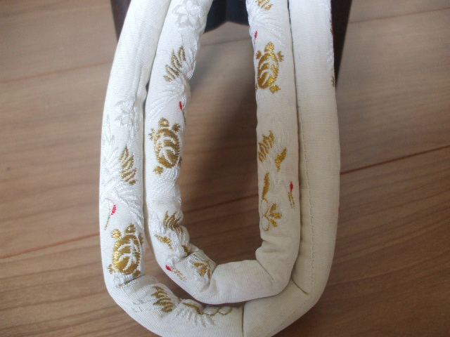 花嫁帯締めの刺繍