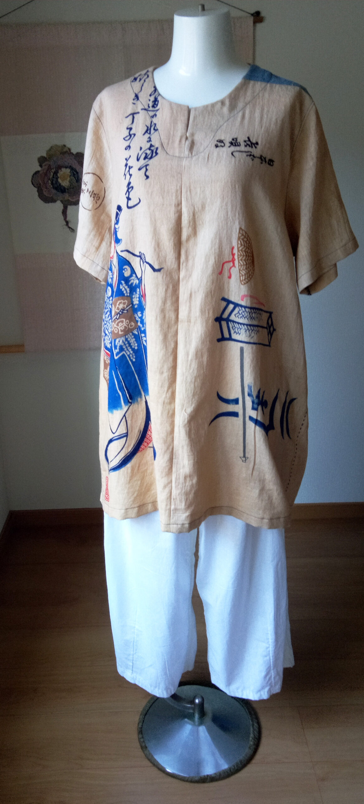 藤娘チュニック作りました。