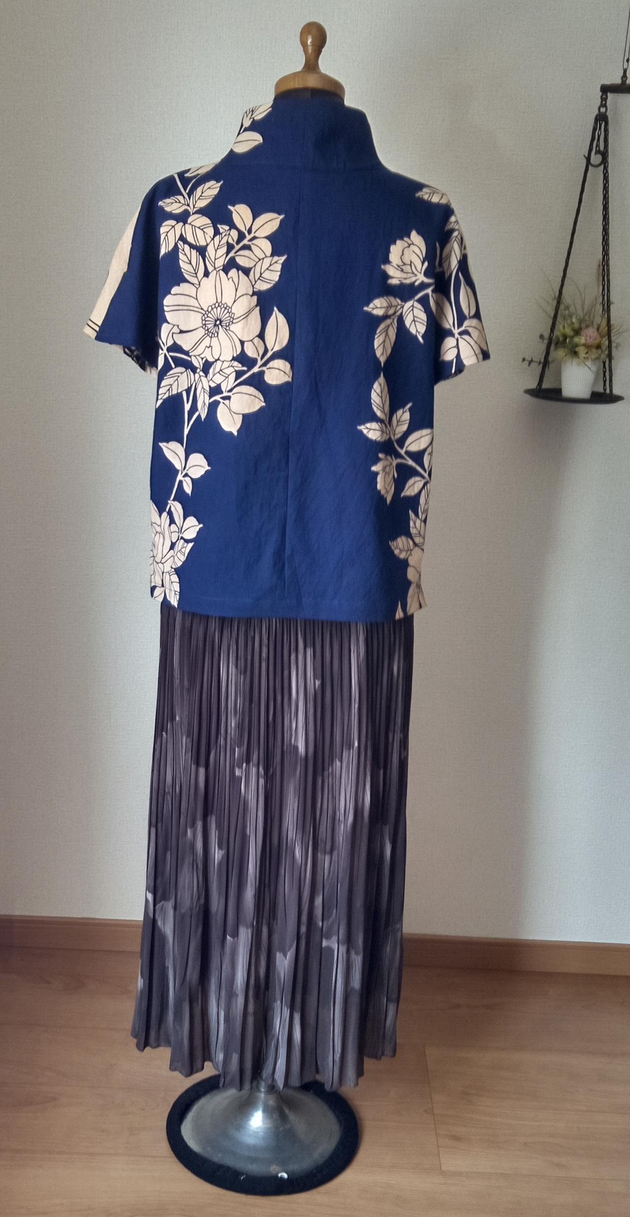 手ぬぐいと浴衣のトップス