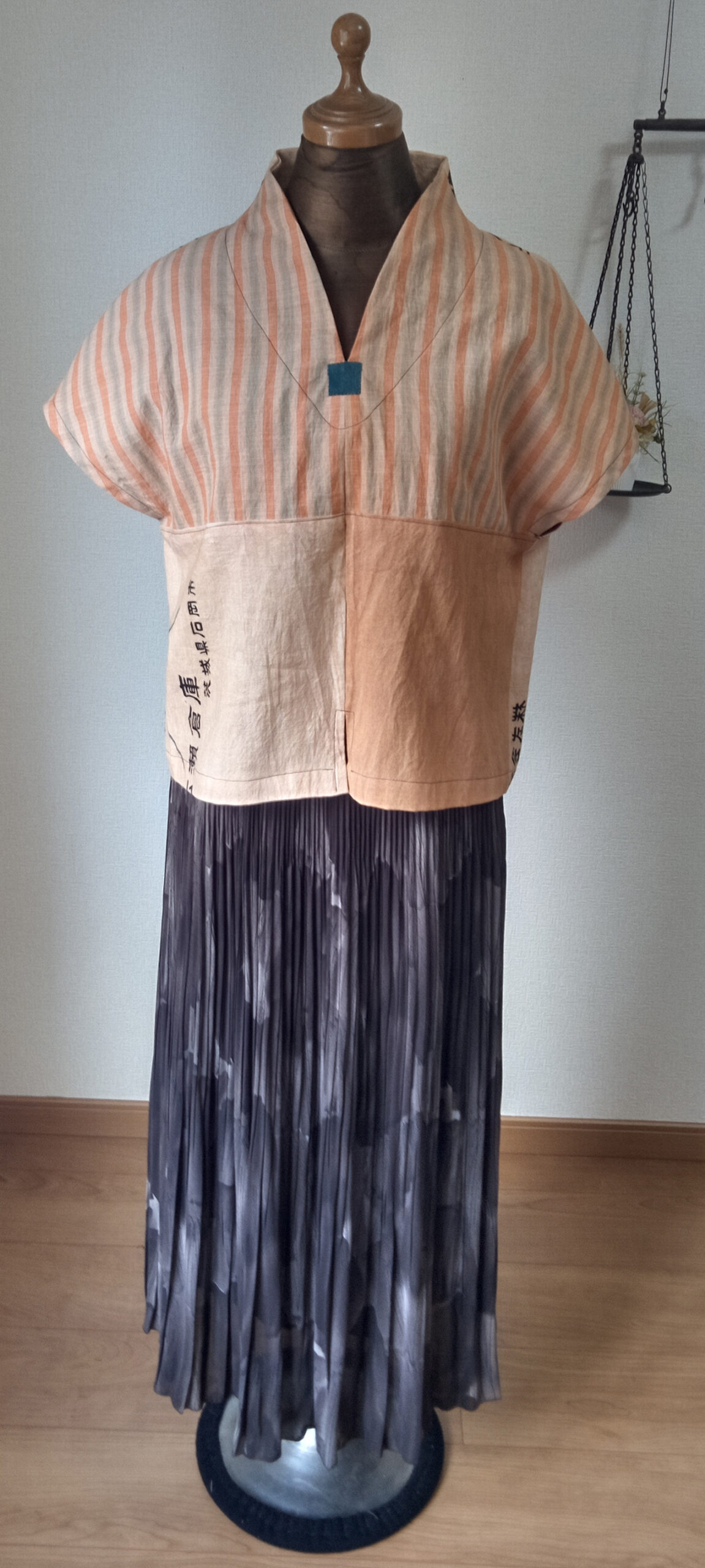 夏てぬぐいトップス