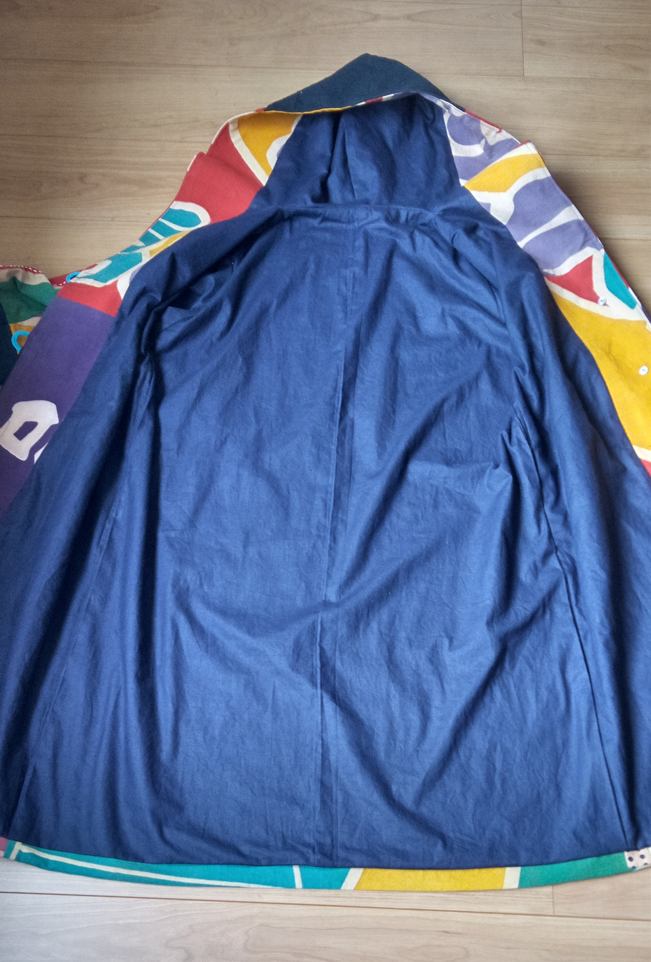 大漁旗コート　裏