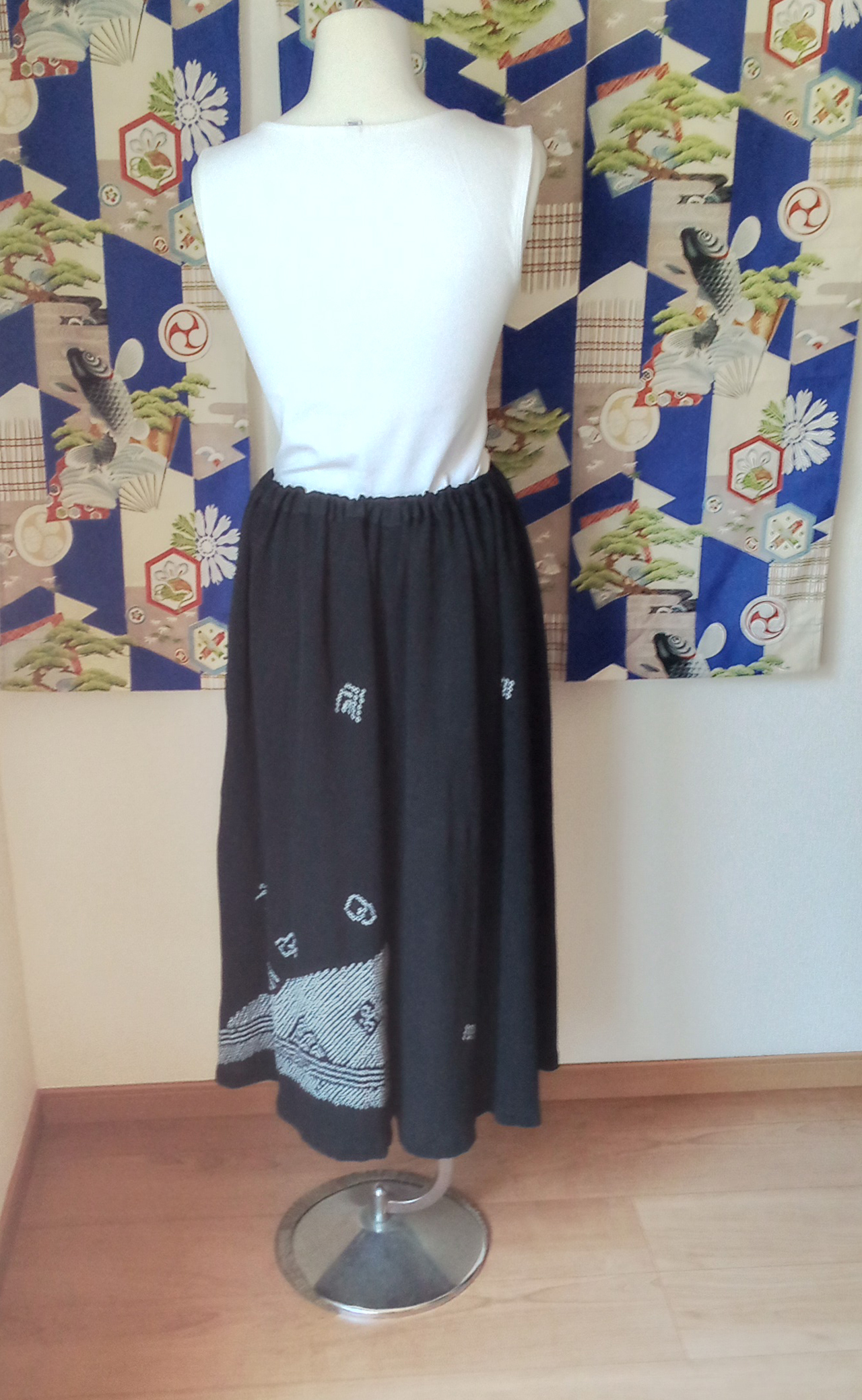 兵児帯キュロットパンツ　後ろ